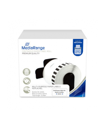 Mediarange Continuous Paper Label, For (MRBDK22205) nr 1
