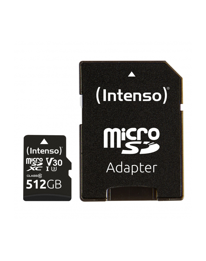 Intenso microSDXC 512GB C10 UHS-I Professional + Adapter główny