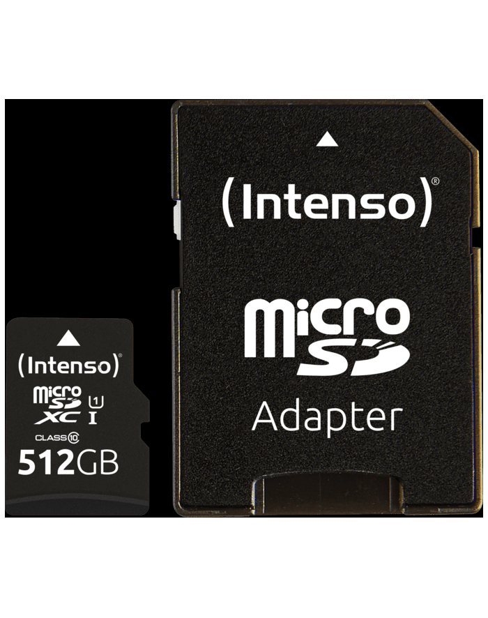 Intenso microSDXC 512GB C10 UHS-I Professional + Adapter główny