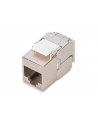 Digitus Professional Krótki moduł (gniazdo) keystone RJ45 (8P8C) kat.6A, STP, ekranowany, beznarzędziowy, stalowy DN-93615-S - nr 2