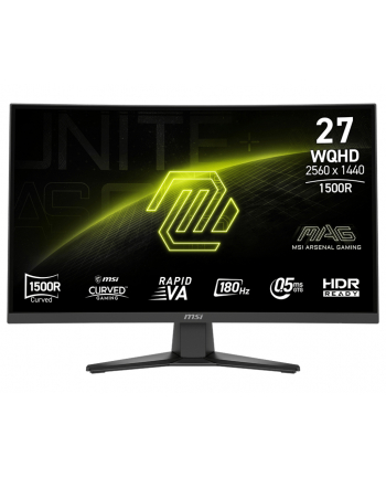 Msi 27'' MAG 275CQFDE E18 (9S63CE91H002) WQHD Curved Rapid VA LED 16:9 180 Hz Gaming Monitor nr 1