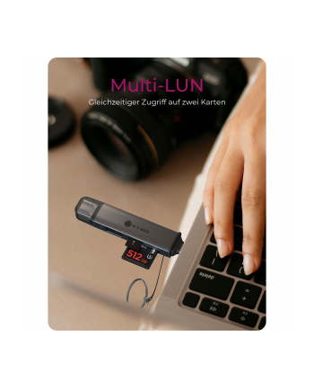 Czytnik kart Flash Icy box 3w1 USB-A/C (IBCR203CU3)