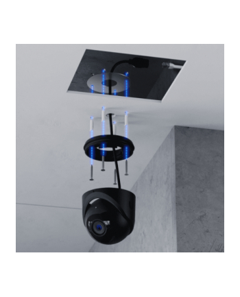 Ubiquiti UVC-G6-Turret-B Black, All-weather, tamper-resistant 4K PoE camera with a 1/1.8'' 8MP image sensor, Multi-TOPs AI Engine, and 3-axis manual adjustments for flexible installation nr 1