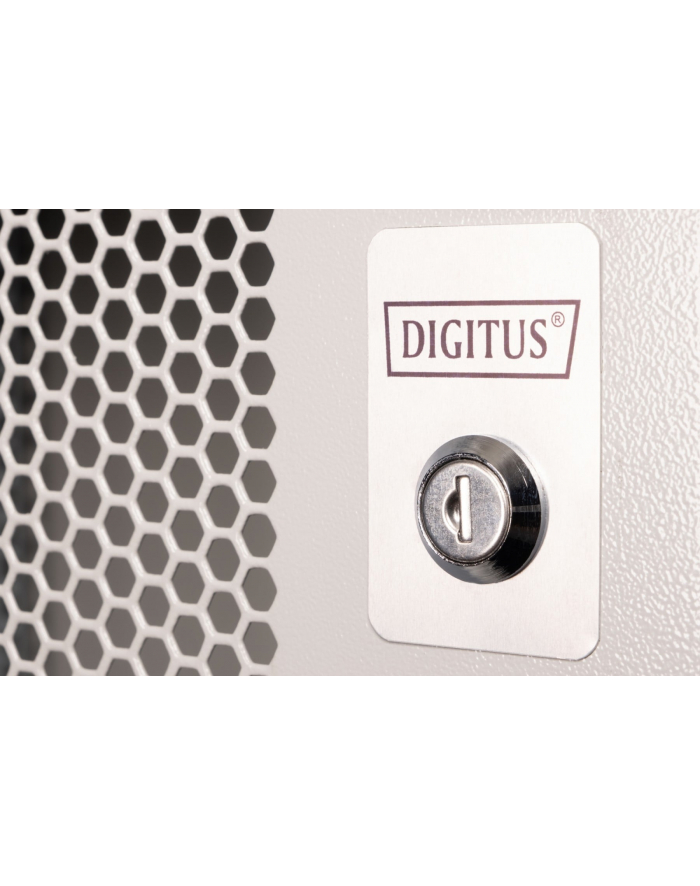Digitus Szafa sieciowa wisząca 19'' 7U SOHO PRO 370 x 540 x 400mm drzwi perforacja szary niezłożona 60kg (DN49208) główny
