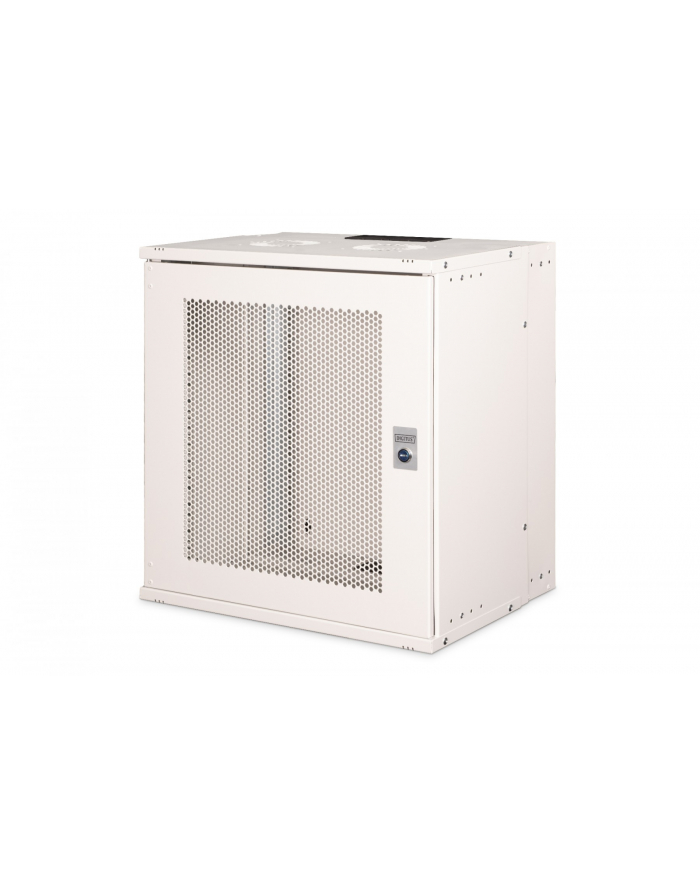 Digitus Szafa sieciowa wisząca 19'' 12U SOHO PRO 595 x 540 x 400mm drzwi perforacja szary niezłożona,60kg (DN49210) główny