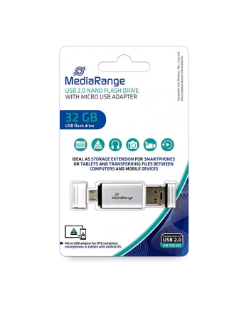 Mediarange MediaRange 32GB USB 2.0 + MicroUSB (MR932)