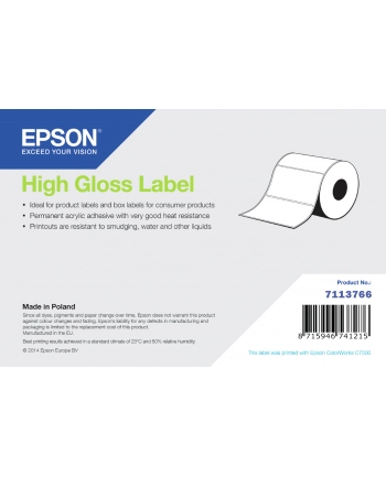 Epson High Gloss Label - Continuous Roll: 102Mm X 33M (7113766)
