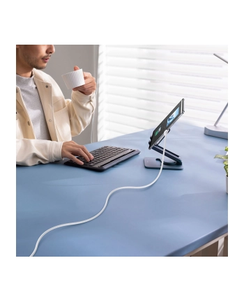 Baseus Silky Series ladowarka USB na iP 2.4A 2m bialy