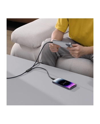 Baseus Rapid Series 3-w-1 USB-A 100W 1.5m, czarny