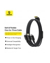 Baseus Rapid Series 3-w-1 USB-A 100W 1.5m, czarny - nr 11