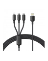 Baseus Rapid Series 3-w-1 USB-A 100W 1.5m, czarny - nr 1