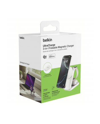 Belkin UltraCharge 25W Qi2 indu. 3-w-1 stacja Ladujaca WIZ036kqWH nr 2