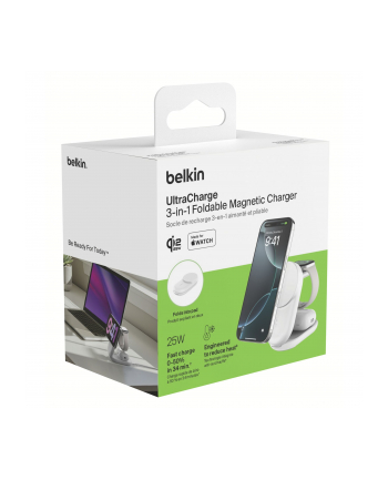 Belkin UltraCharge 25W Qi2 indu. 3-w-1 stacja Ladujaca WIZ037kqWH nr 2