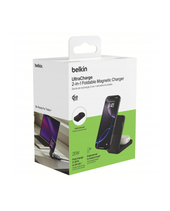 Belkin UltraCharge 25W Qi2 indu. 2-w-1 Stacja Ladujaca WIZ038kqBK nr 2