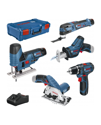 Bosch 12V Profi Set 5 pcs. GSR+GST+GOP+GKS+GSA nr 1