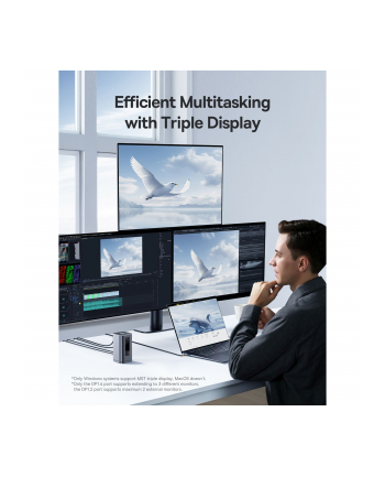 Baseus Spacemate Series 11-w-1 (WIN) stacja dokujaca, szary