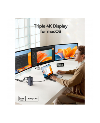 Baseus Spacemate Series 11-w-1 (MAC) stacja dokujaca, szary