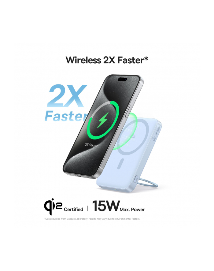Baseus PicoGo Qi2 Power Bank 5000mAh 20W  Blau główny