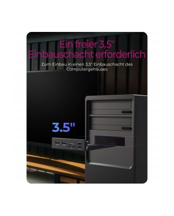 ICY BOX IB-HUB1419-i3 Front panel do  3.5  bay nr 2