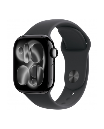 Apple Watch 11 42mm GPS Alu M/L Sport Band jet black/black