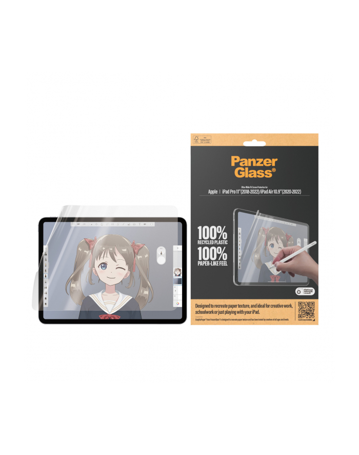 PanzerGlass GraphicPaper Screen Pczerwony. iPad Pro 11/iPad Air 10.9 główny