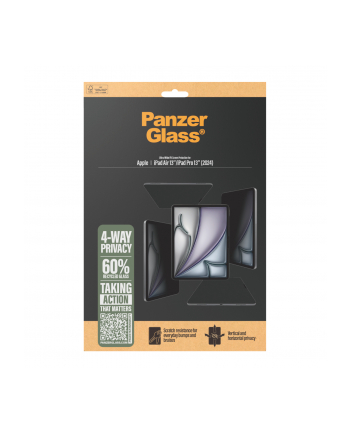 PanzerGlass 4-Way Privacy Screen Pczerwonyector iPad Air 13 / 13 Pro nr 1
