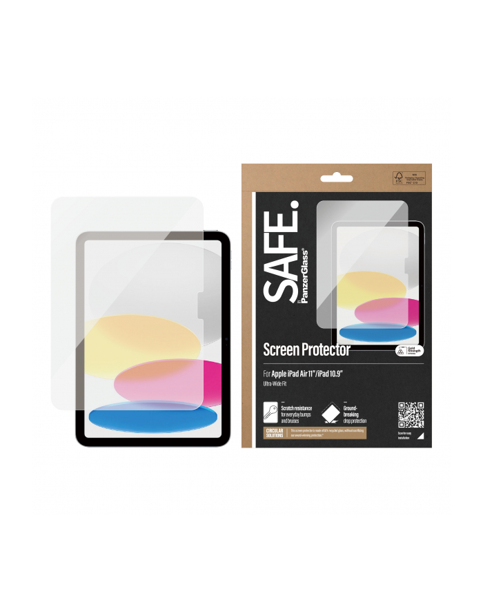 SAFE by PanzerGlass Screen Pczerwony. iPad Air 11 / iPad 10.9 / 11 główny