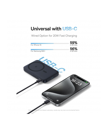 Baseus Powerbank Indukcyjny Picogo Qi2 5000 Mah 20W Czarny nr 2
