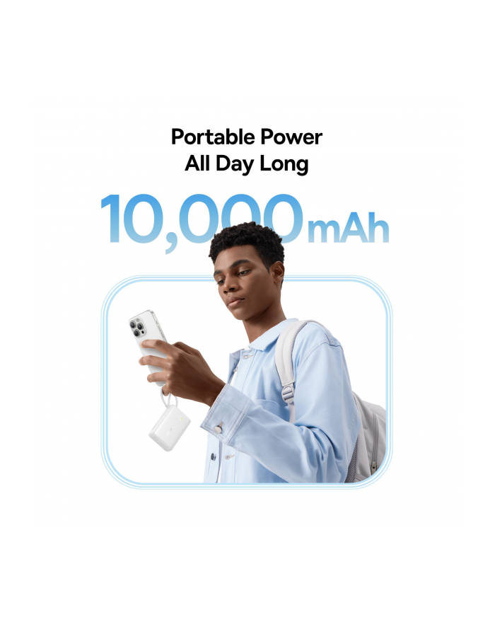 Baseus Picogo Digital Display 10000Mah 45W Biały główny
