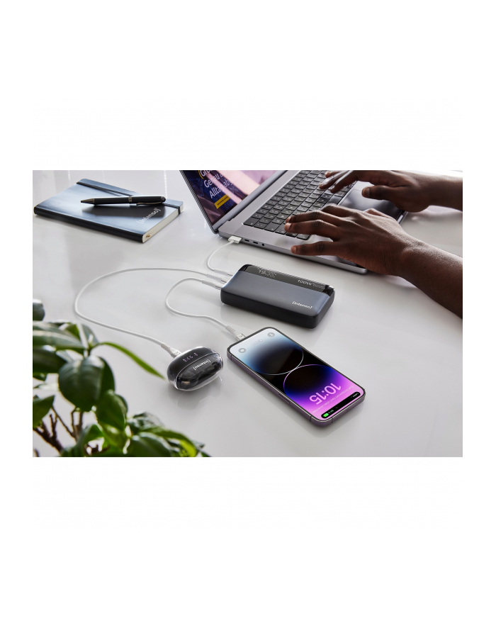 Intenso Powerbank He20000 Grey 20000 Mah Quick Charge Power Delivery Li Ion Usb A C główny