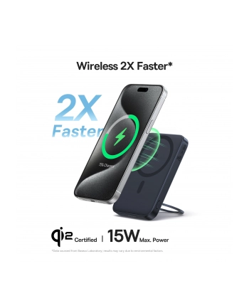Baseus Powerbank Indukcyjny Picogo Qi2 5000 Mah 20W Czarny