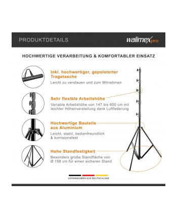 Walimex pro Jumbo AIR 600cm Lampenstativ