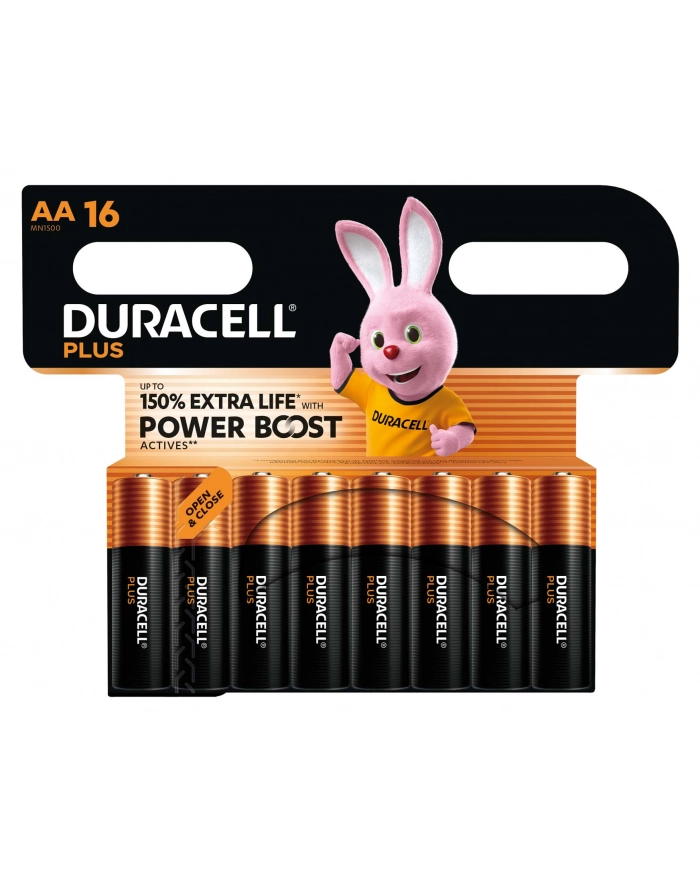 1x16 Duracell Plus Power Boost MN1500 AA LR6 1,5V główny
