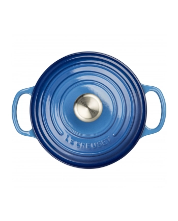 Le Creuset Signature Bräter rund 18 cm blau