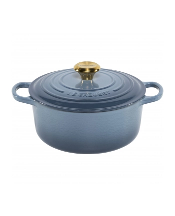 Le Creuset Signature Bräter rund 24 cm chambray