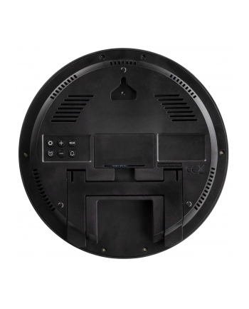 KIENZLE DCF Radio-Control. Wall Clock w. Room Temp.Display black