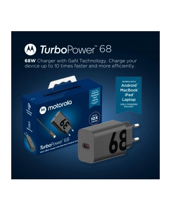 Motorola TurboPower 68W Charger USB-PD 3.0 GaN incl. USB-C Kabel
