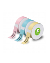 3x1 Olympia Etikettenrolle 14 mm x 40 mm rosa, blau, gelb - nr 1