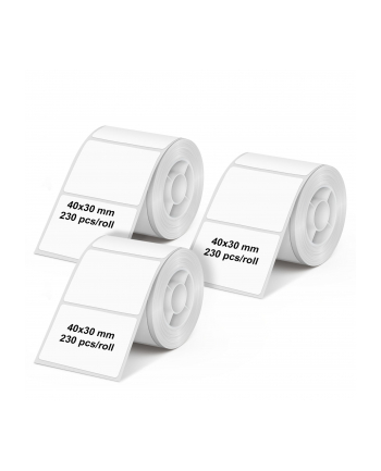 1x3 Olympia Etikettenrolle 40 mm x 30 mm biały (690 szt.) nr 1