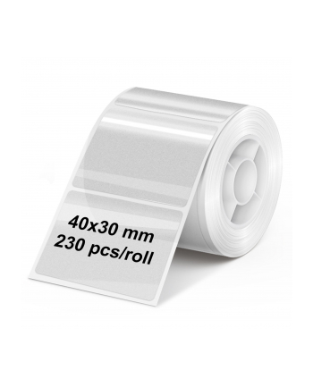 Olympia Etikettenrolle 40 mm x 30 mm transp.(230 szt.) nr 1