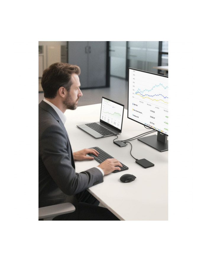 Belkin CONNECT USB-C 5-in-1 mit Dual USB-C Ports,si. AVC022hqSGY główny
