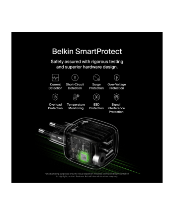 Belkin Ladegerät Dual USB-C 50W PD + PPS ,czarny     WCH019kqBK