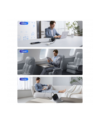 Baseus PicoGo AE21 Charger 2C+A 100W Black + Type-C 1.5m Black