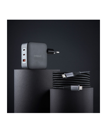 Intenso Power Adapter 100W   GaN 2x USB-C 1x USB-A include Kabel 2m nr 1