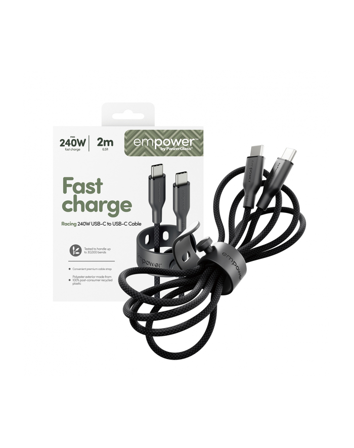 PanzerGlass empower 240W USB-C to USB-C Cable USB 2.0 2M black główny