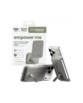 PanzerGlass empower Powerbank w. Spin Stand 5000mAh Titanium nr 1