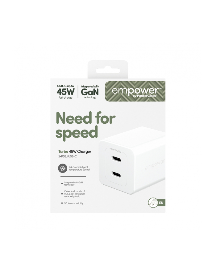PanzerGlass empower 45W Charger 2x USB-C White główny