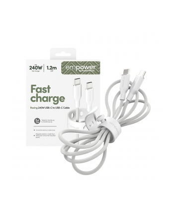 PanzerGlass empower 240W USB-C to USB-C USB 2.0 1.2M White nr 1