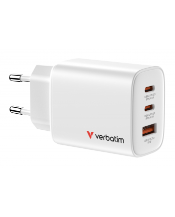 Verbatim Essentials GaN Charger 65W 2xUSB-C/1xUSB-A biały   32353 nr 2