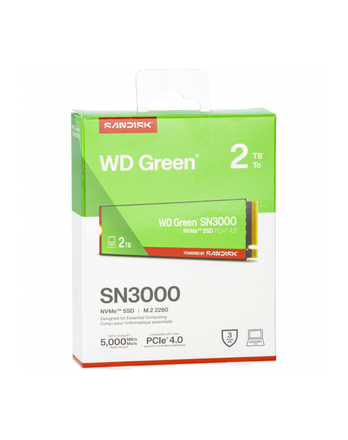 Western Digital Green SSD    2TB M.2 2280 PCI 4.0 SN3000 główny